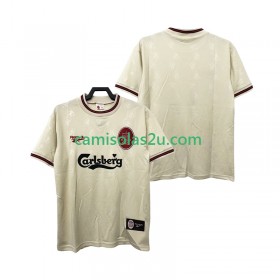 Camisolas de futebol Liverpool Retro Equipamento Alternativa 1996 1997 Manga Curta